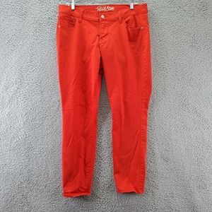 Old Navy Red Straight Leg Jeans